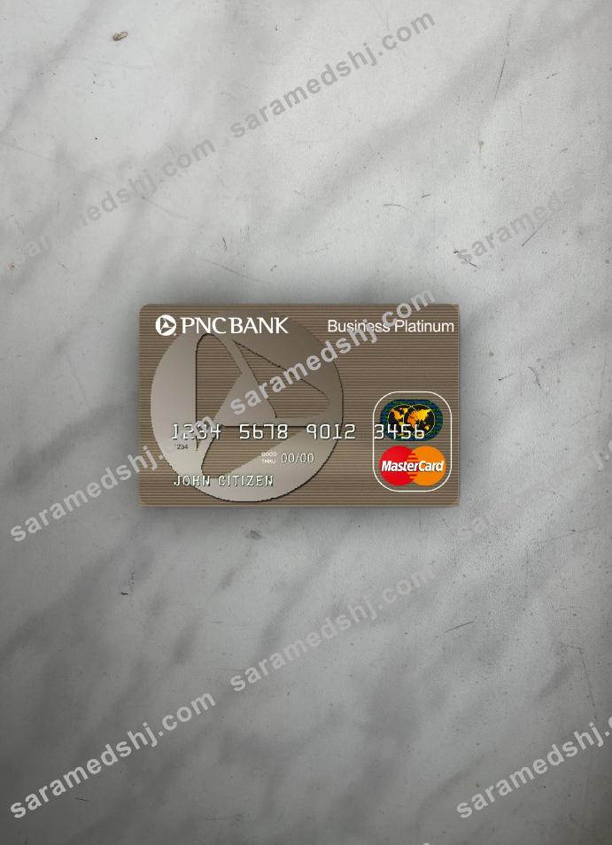 USA PNC bank mastercard photolook front